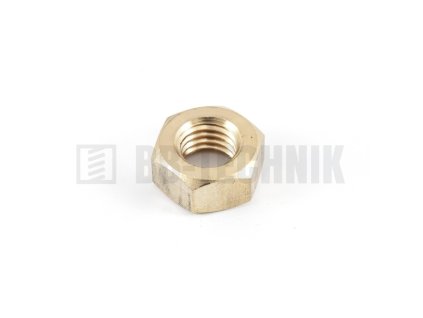 DIN 934 M 4 MS mosadzná šesťhranná matica štandardná