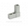 Spojka L pravý uhol plastový 25x25 mm