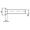 DIN 661 oceľové rozklepávacie nity so zapustenou hlavou