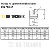 DIN 74361 8.0 disková matica