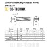 DIN 7513B M 5x20 ZN závitorezná skrutka s valcovou hlavou a rovnou drážkou