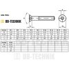 DIN 7991 M 8x16 A2 nerezová skrutka imbusová so zapustenou hlavou