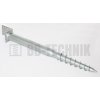 Zemný vrut L 100x100x1000 mm ZN