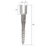 Zemný vrut U 120/900 mm ZN