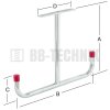 Hák závesny T 293x430x95x180 mm