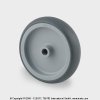 TENTE Koliesko prístrojové, 50x19 mm termoplast, šedé, 50 kg