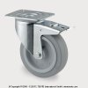 TENTE Koliesko transportné, 100x34 mm, otočné, platnička+brzda, 160 kg