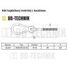 Hák hojdačkový 19KE/M12x210 metrický s karabínou