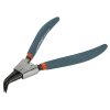 EXTOL Kliešte segerové zahnuté vonkajšie 175mm