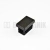 Krytka obdĺžniková 80x40 mm čierna do profilu