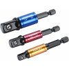 FORTUM Adaptéry rázové SADA 3-dielna pre hlavice 1/4"-3/8"-1/2"