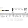 DIN 965A M 6x16 4.8 ZN skrutka so zapustenou hlavou s krížovou drážkou PH