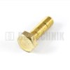 DIN 933 M 5x30 MS mosadzná skrutka so 6-hrannou hlavou s celým závitom