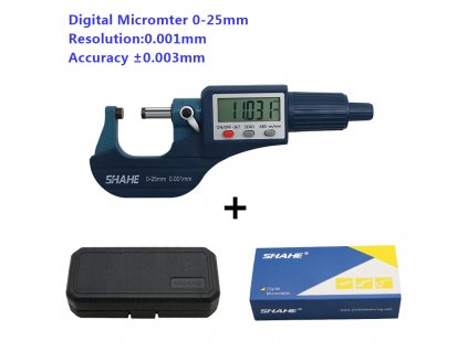 Shahe Digitális mikrométer "0-25/0,001mm" 5202-25