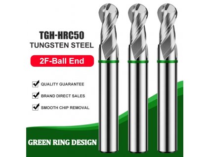 TGH Series-HRC50 2 élű Gömbmaró R1.0x4x4Dx50L