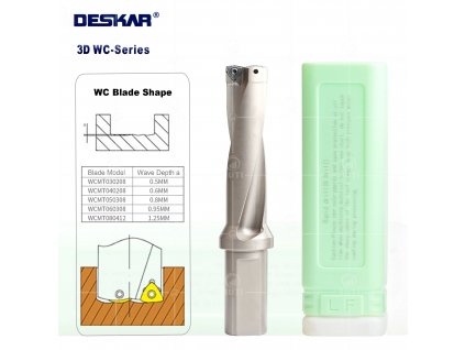 DESKAR WC Váltólapkás telibefúró 3D 46mm-60mm