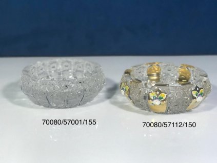 Ručně broušený popelník 70080/57112/155 Gold