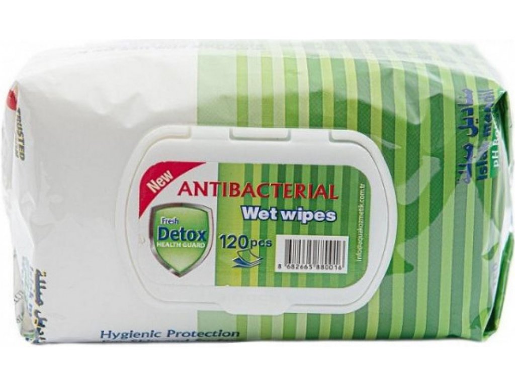 Fresh detox antibakteriálni ubrousky 120 ks BCeshop