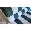 LEHÁTKOVINA bílé - zelené pruhy 45cm