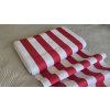 LEHÁTKOVINA bílé - červené pruhy 45cm