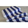 LEHÁTKOVINA bílé - modré pruhy 45cm
