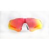Sportovní sluneční brýle SPORT bílý rámeček/červené sklo