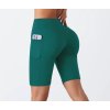 Dámské běžecké legíny be-AM RUN SHORT - smaragdová