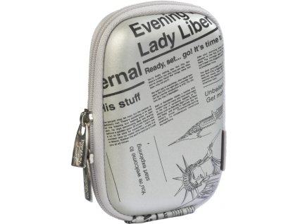 Rivacase 7103 pouzdro na fotoaparát, stříbrné Newspaper