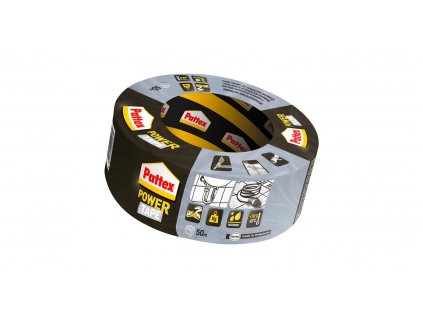 PATTEX univerzální lepicí páska Power Tape (50 m), stříbrná
