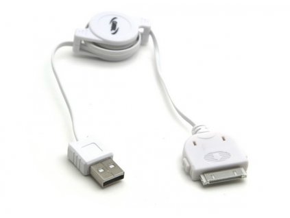 Propojovací a napájecí svinovací kabel USB s iPod konektorem TR6457