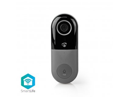 Nedis SmartLife chytrý domovní zvonek s kamerou, microSD, HD 720p (WIFICDP10GY)