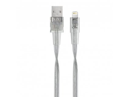 Riva 6001 TR12 Mfi Apple Lightning kabel 1,2m, transparentní