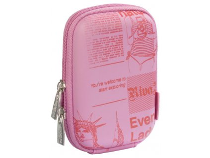 Rivacase 7103 pouzdro na fotoaparát, růžové Newspaper