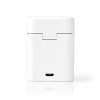 Nedis HPBT3052WT Bluetooth bezdrátová sluchátka do uší, hlasové ovládání, 3 hod. výdrž, nabíjecí pouzdro, bílá