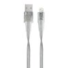 Riva 6001 TR12 Mfi Apple Lightning kabel 1,2m, transparentní