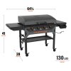 Plynový gril Blackstone 36" Griddle s litinovou deskou a víkem