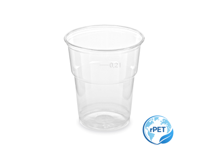 Pohár číry (rPET) Ø78mm 0,2 L (50ks)