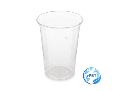 Pohár číry (rPET) Ø95mm 0,4 L (50ks)