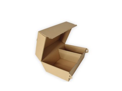Burger Box Double s priečinkom na hranolky 200×130×110 mm (50ks)