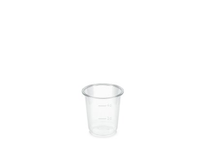 Pohárik (PLA) číry Ø48 mm 2cl/4cl (40ks)