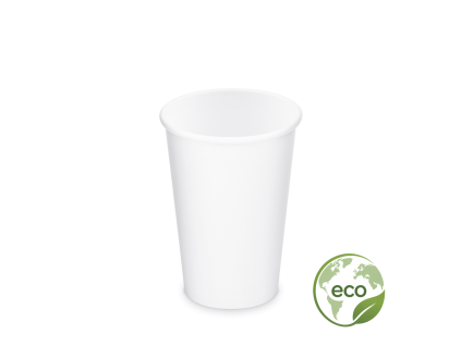Papierový pohár 330 ml biely (50ks)
