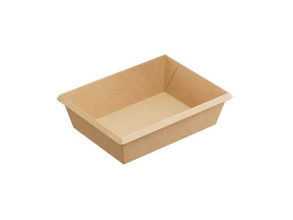 Miska na jedlo 500ml hnedá 120/100x160/140x45mm (50ks)