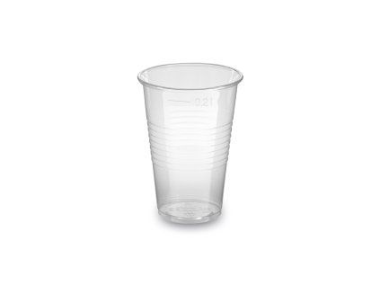 Pohár transparentný 0,2 l PP Ø 70mm (100ks)