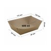 12375 papierova miska tray kraft m 107 175x69 120x40mm 50ks