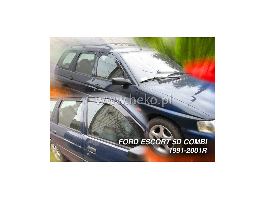 Deflektory FORD ESCORT combi od 1990 do 2001 + zadné deflektory
