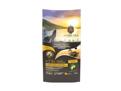 Ambrosia Mediterranean Fresh Duck 5 kg – balenie krmiva pre dospelé psy