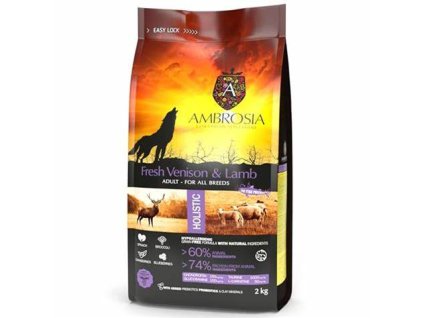 Ambrosia Fresh Venison & Lamb Ultra Premium 12 kg – balenie krmiva pre dospelé psy