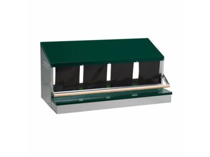 Znáškové hniezdo GAUN pre 4 nosnice – 100 cm, kovové prevedenie s automatickým zberom vajec.