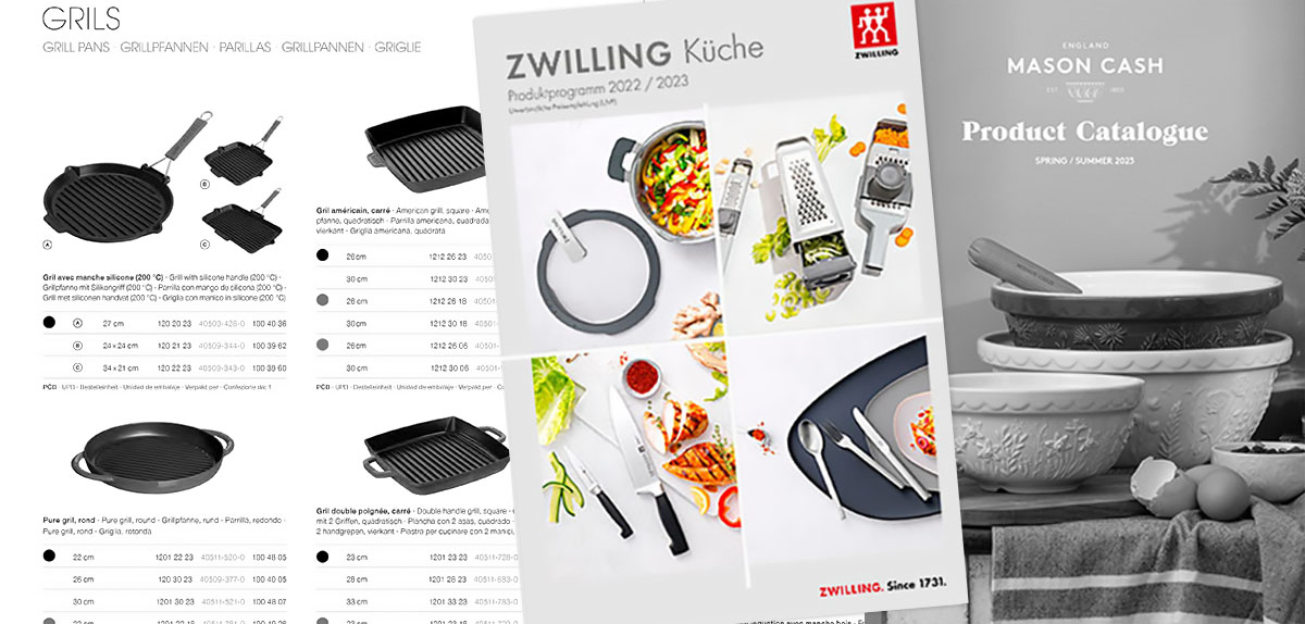 Katalogy nabízených značek. Spousta inspirace navíc.