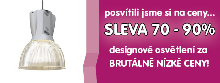 Brutální slevy na designová svítidla!